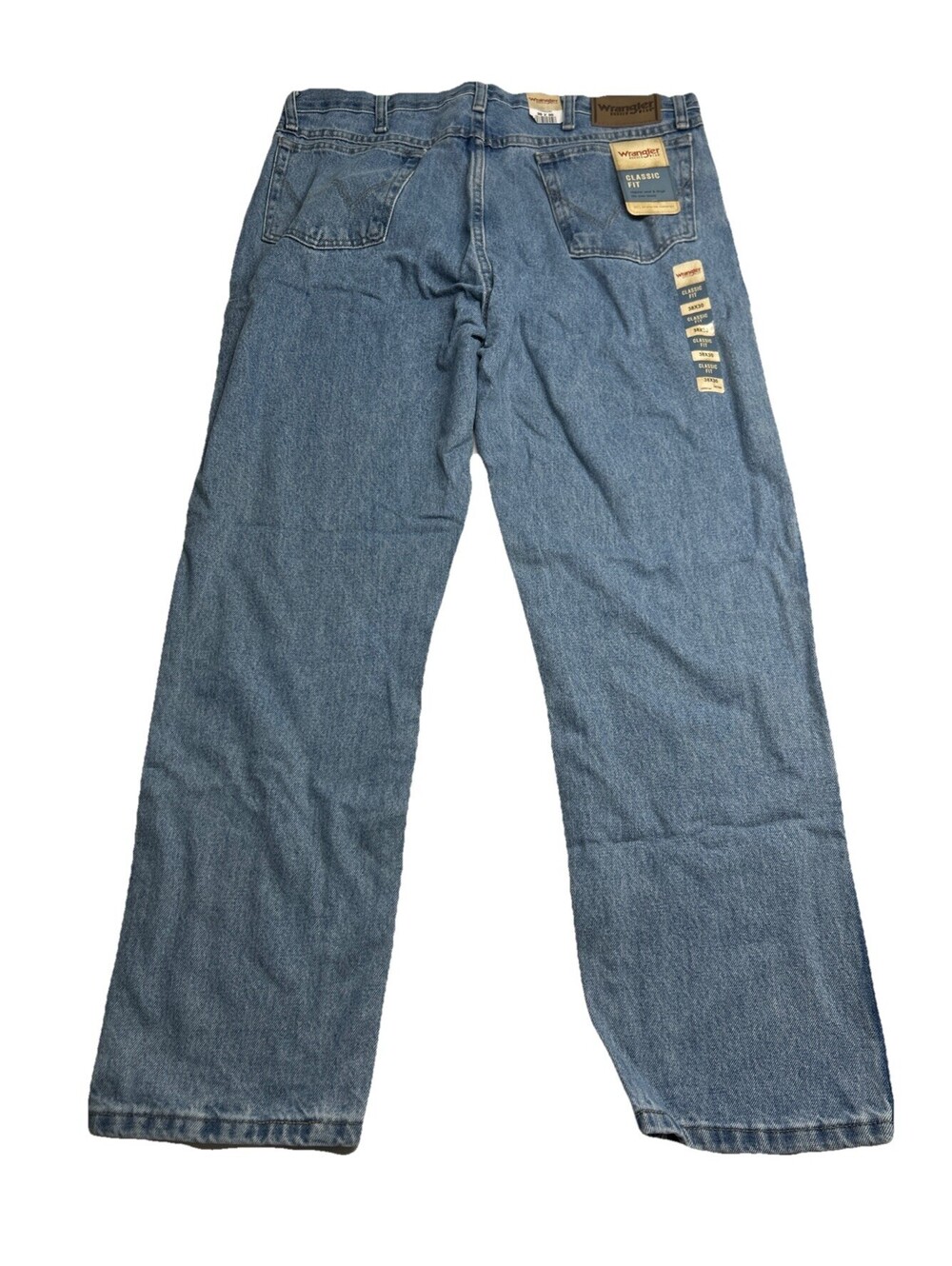 wrangler rugged wear jeans Mens 38x30 Blue Classic Fit Denim